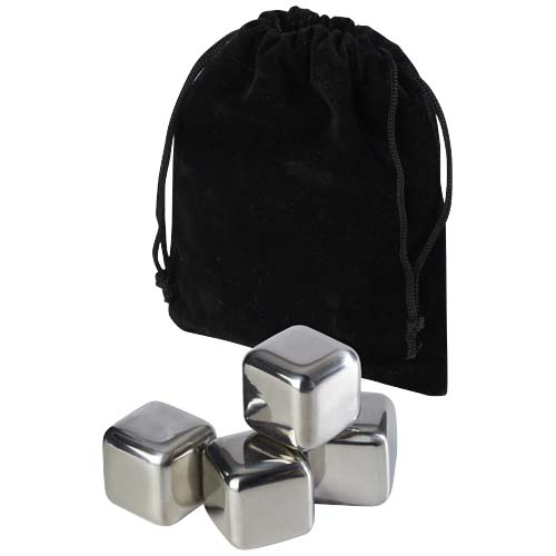 Ensemble de glaçons en acier inoxydable à personnaliser Froz Noir et Argent